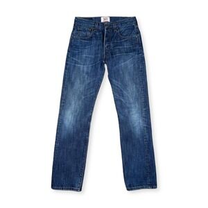 Levi's 501 Men's Jeans 29x32 Straight Leg Button Fly Blue‎ Denim